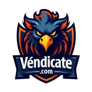 Fierce eagle mascot logo for Véndicate.com.
